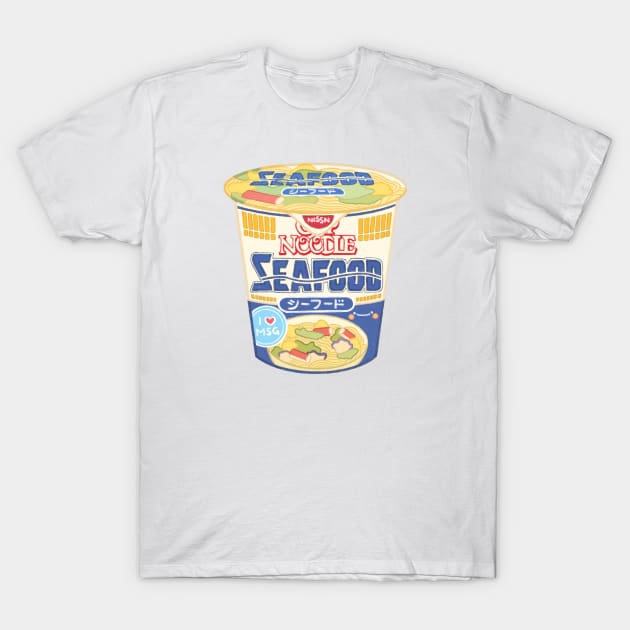 Nissin Seafood Cup Ramen T-Shirt by Chubbit
